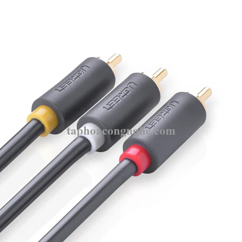 Ugreen 10526 3M màu Đen Cáp âm thanh Bông sen 3 ra 3 dương AV105 30010526